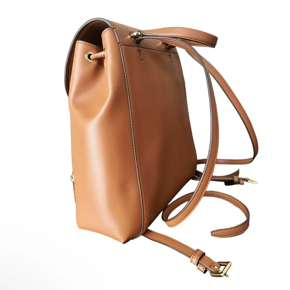 NEW! MICHAEL KORS Phoebe Medium Drawstring Backpack Vanilla